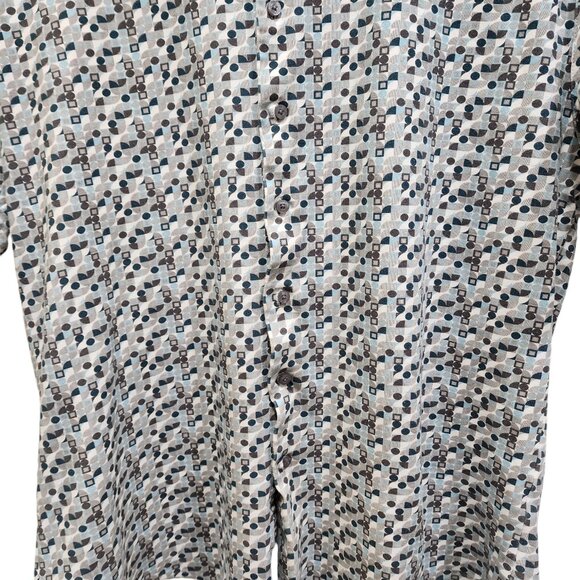 Modern English Men's Shirt Size M Multicolor Short Sleeve Button Up - Picture 10 of 12